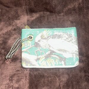 C.A.M. Creatively Active Minds: Beautiful Metal/Mesh Wristlet Bird Clutch